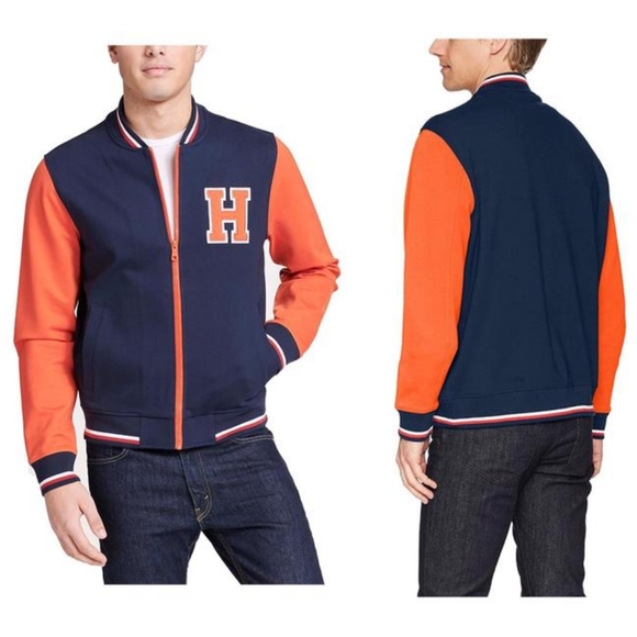 tommy hilfiger varsity bomber jacket